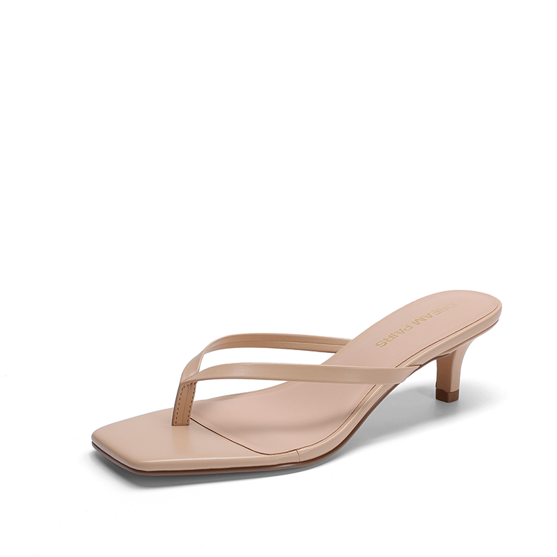 DREAM PAIRS Women's Kitten Heel Flip Flops — view 3