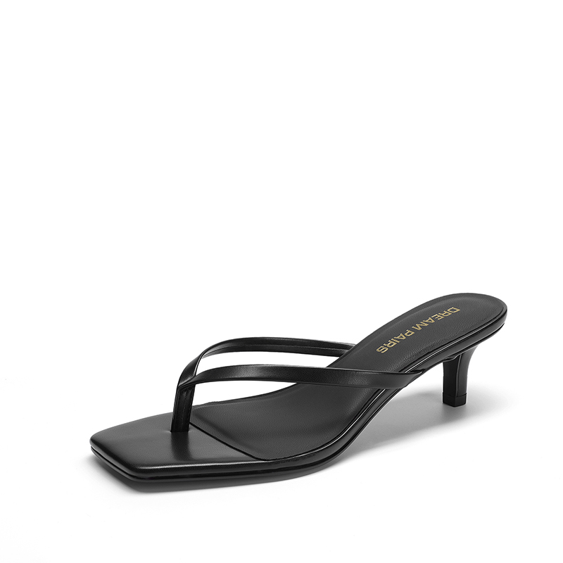 DREAM PAIRS Women s Kitten Heel Flip Flops