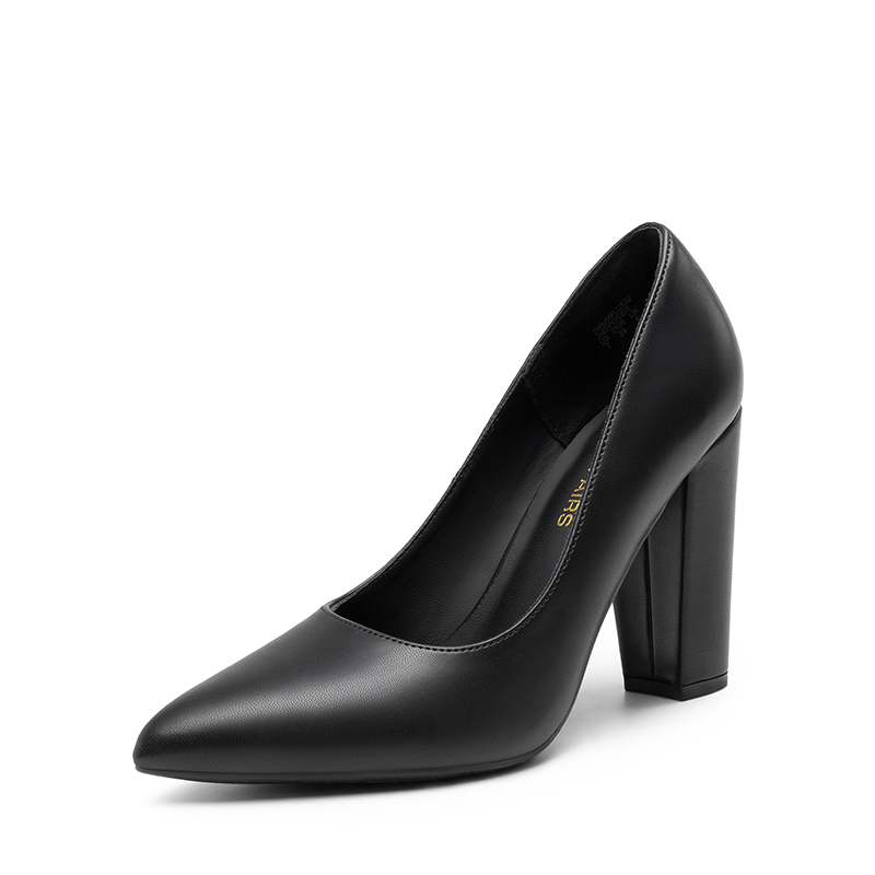 DREAM PAIRS Women   s Classic Chunky Heel Dress Pumps — view 1
