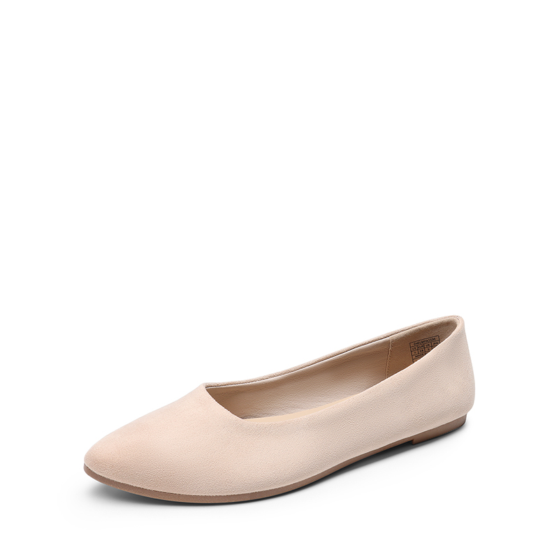 DREAM PAIRS Women s Pointed Toe Faux Suede Flats
