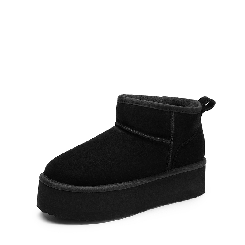 DREAM PAIRS Women s Wide Toe Platform Mini Snow Boots — view 1