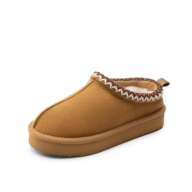 DREAM PAIRS Kids Cozy Wide Toe Winter Slippers