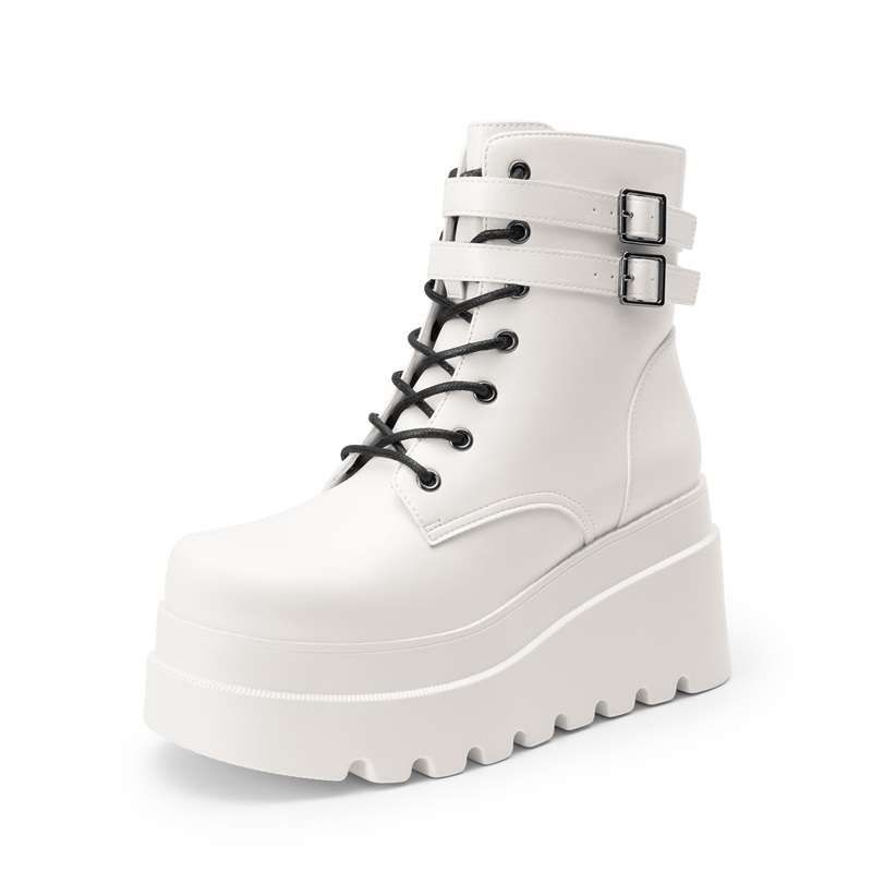 DREAM PAIRS Women s Chunky Platform Ankle Boots