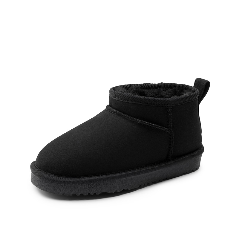 DREAM PAIRS Kids Cozy Faux Suede Winter Boots