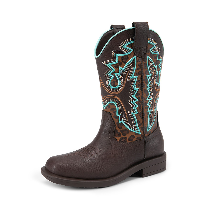 DREAM PAIRS Boys    Camouflage Western Cowboy Boots