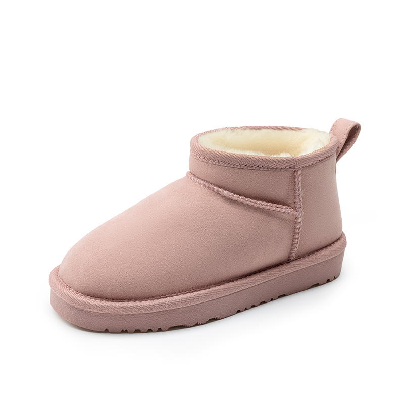 DREAM PAIRS Kids    Cozy Faux Suede Winter Boots