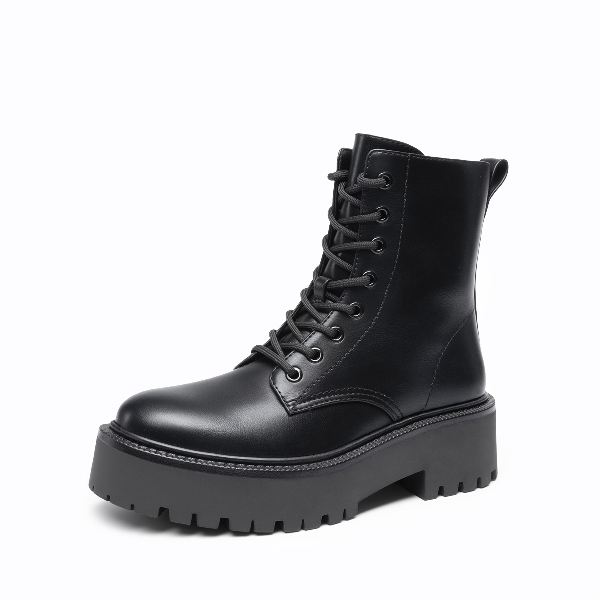 DREAM PAIRS Women   s Lace Up Combat Ankle Boots — view 1