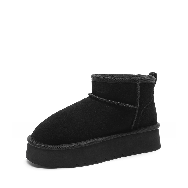 DREAM PAIRS  Fuzzy Classic Maren  Women   s Suede Faux Fur Snow Boots — view 1