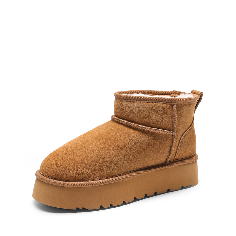 DREAM PAIRS Fuzzy Classic Maren Women s Suede Faux Fur Snow Boots