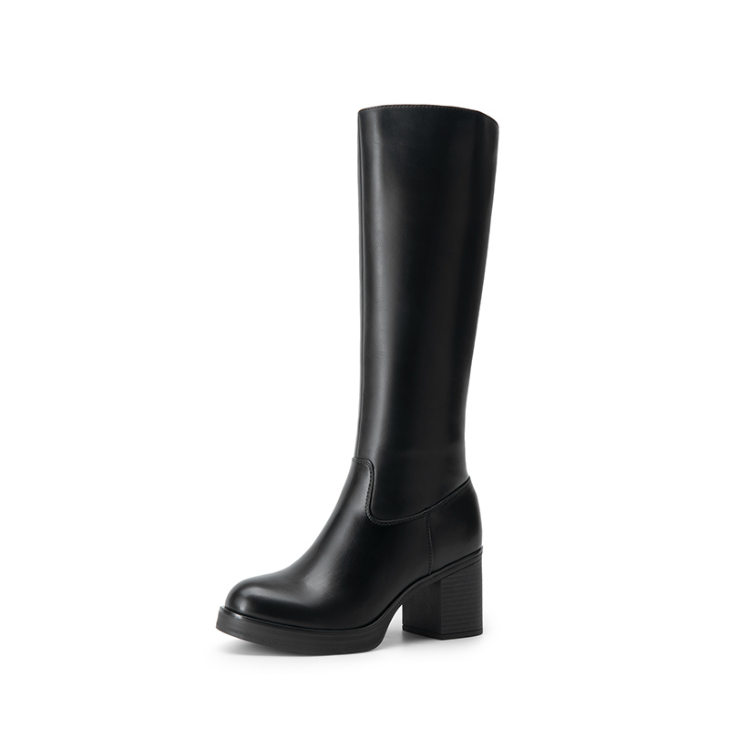 DREAM PAIRS Women   s Knee High Block Heel Boots — view 1