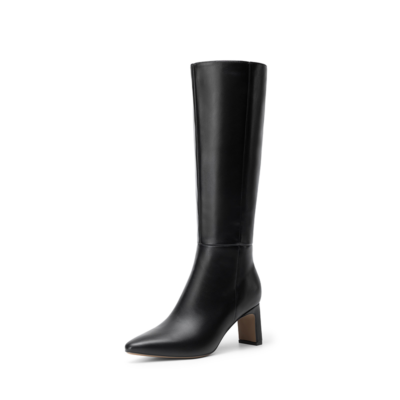 DREAM PAIRS Women's Classic Knee High Block Boots