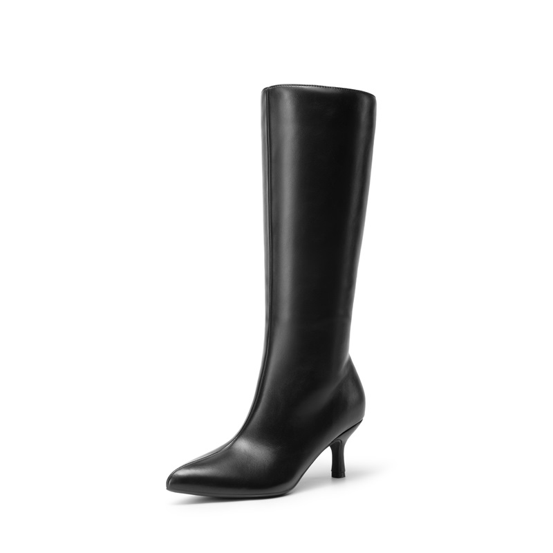 DREAM PAIRS Women   s Pointed Toe Kitten Heel Boots — view 1
