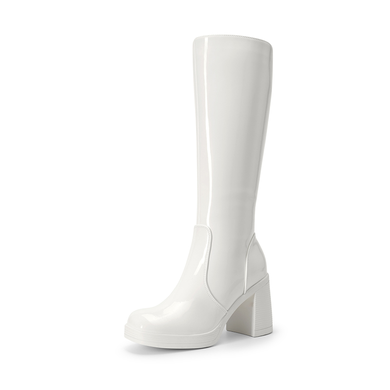 DREAM PAIRS Women s Stretchy Knee High Platform Boots