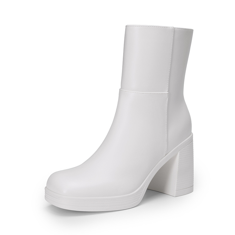 DREAM PAIRS Women   s Square Toe Ankle Booties
