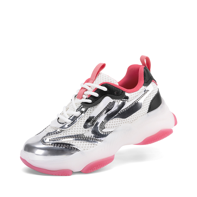 DREAM PAIRS Girls    Color Contrast Fashion Sneakers