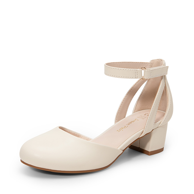 DREAM PAIRS Girls    Almond Toe Block Heel Dress Shoes