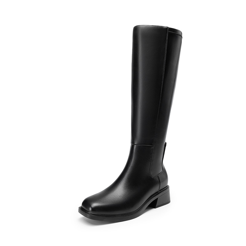 DREAM PAIRS Women s Stretchy Square Toe Knee High Boots — view 1