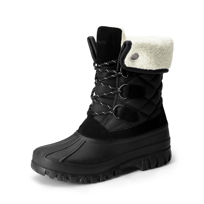 DREAM PAIRS Women   s Waterproof Faux Wool Winter Boots — view 1