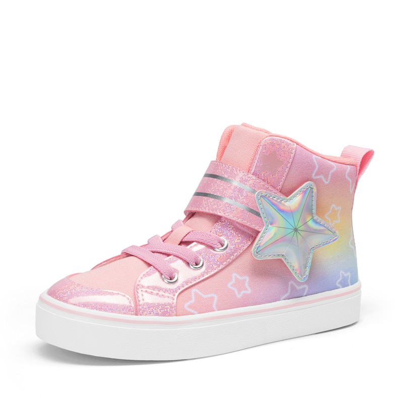 DREAM PAIRS Girls    Ombre High Top Sneakers