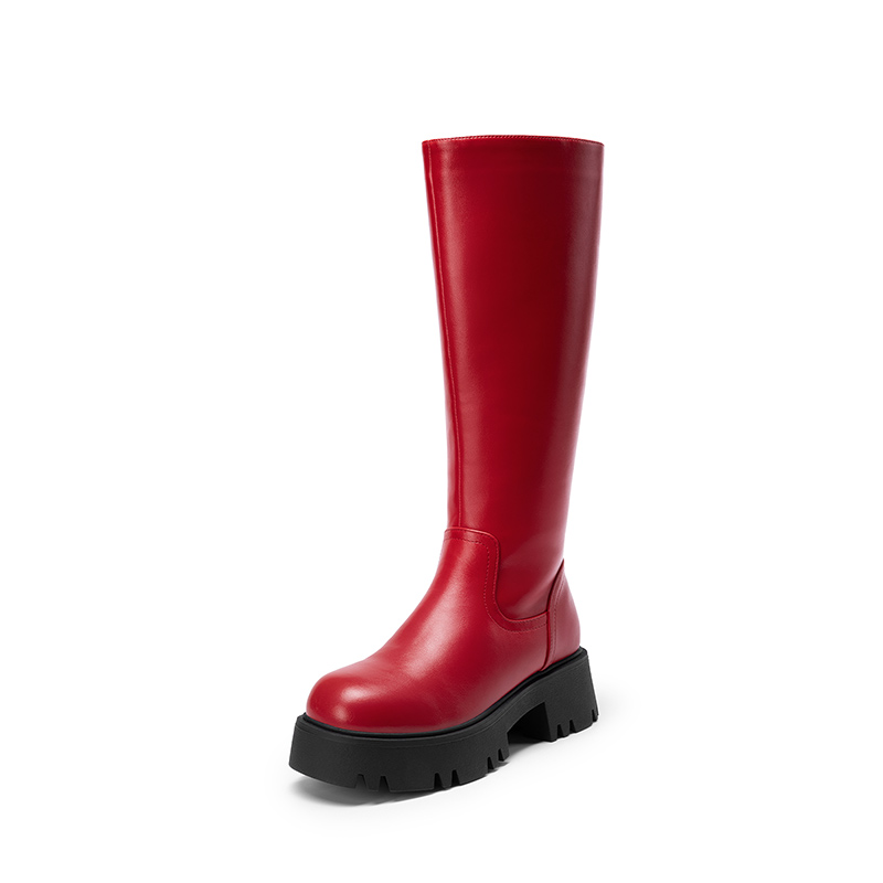 DREAM PAIRS Platform Lug Sole Knee High Boots