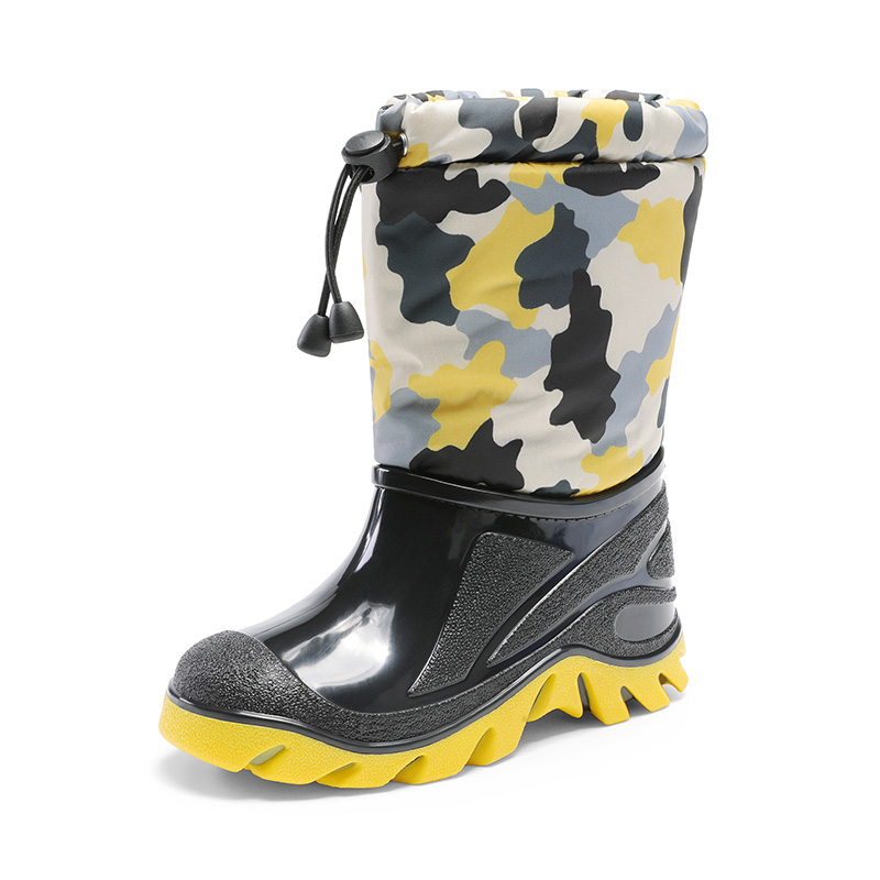 DREAM PAIRS Kids Camo Waterproof Winter Snow Boots