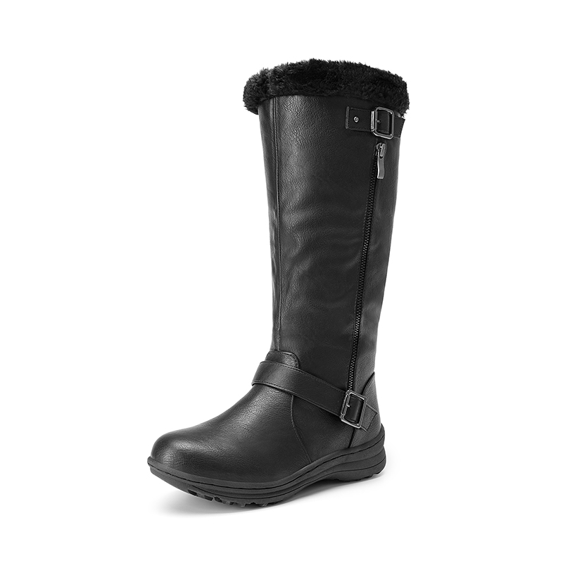 DREAM PAIRS Women   s Faux Fur Lined Knee High Boots — view 1