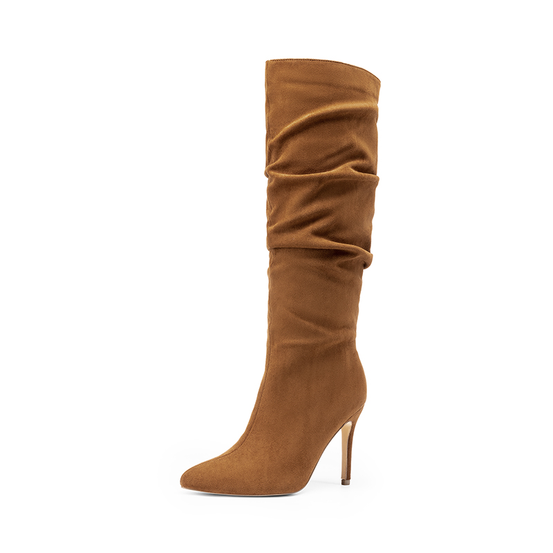 DREAM PAIRS Women s Slouch Stiletto Knee High Boots