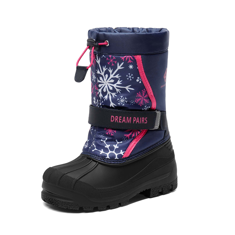 DREAM PAIRS Girls Boys Waterproof Snow Boots