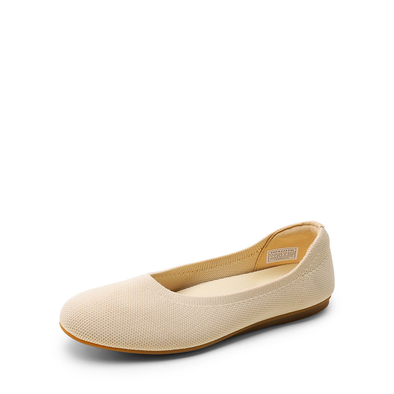 DREAM PAIRS Ascenelle Women s Round Toe Arch Support Ballet Flats Knit Edition