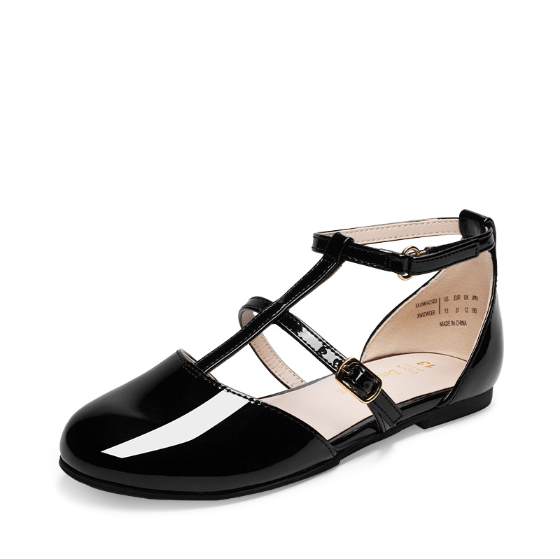 DREAM PAIRS Girls    Buckle Strap Vegan Leather Dress Shoes — view 1