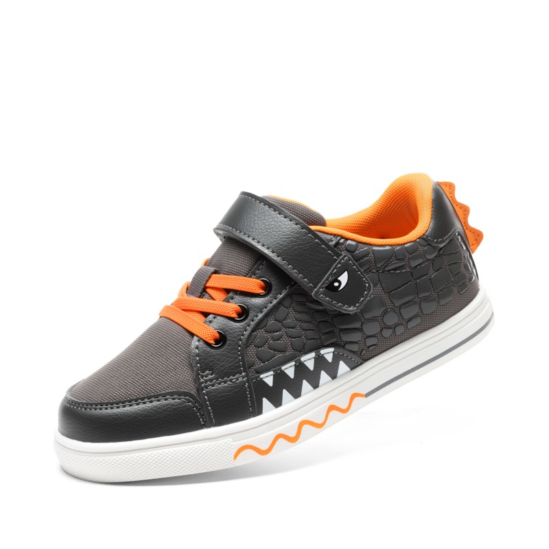 DREAM PAIRS Kids Dinosaur Inspired Hook and Loop Sneakers