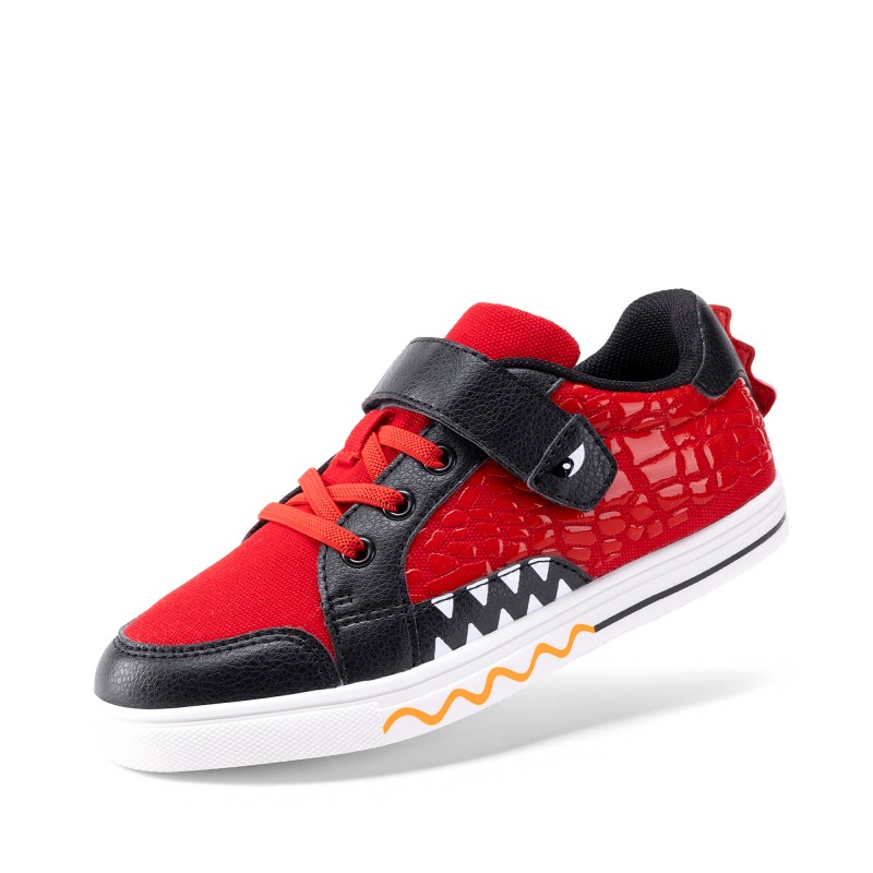DREAM PAIRS Kids Dinosaur Inspired Hook and Loop Sneakers