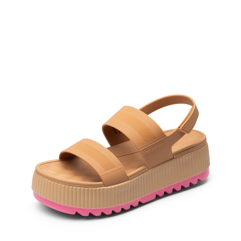 DREAM PAIRS Comfortable Summer Beach Wedge Sandals — view 1