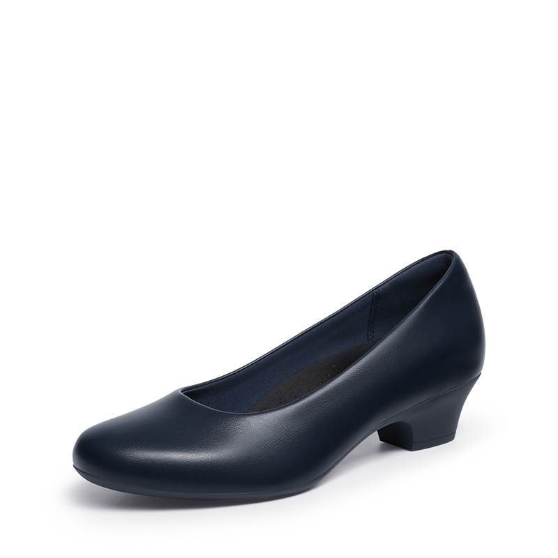 DREAM PAIRS Ascenelle Counsel Round Toe Low Block Heel Pumps — view 2