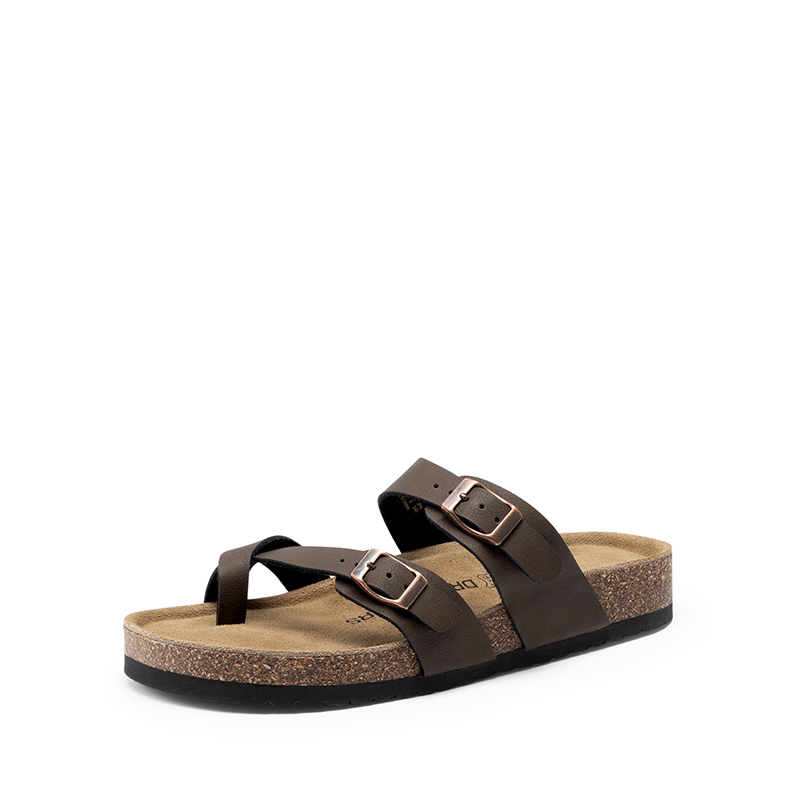 DREAM PAIRS Women s Slip On Sandals with Arch Support