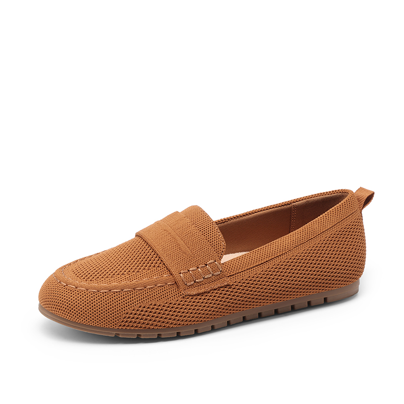 DREAM PAIRS Ascenelle All day Comfort Fashionable Slip on Loafers Knit Edition