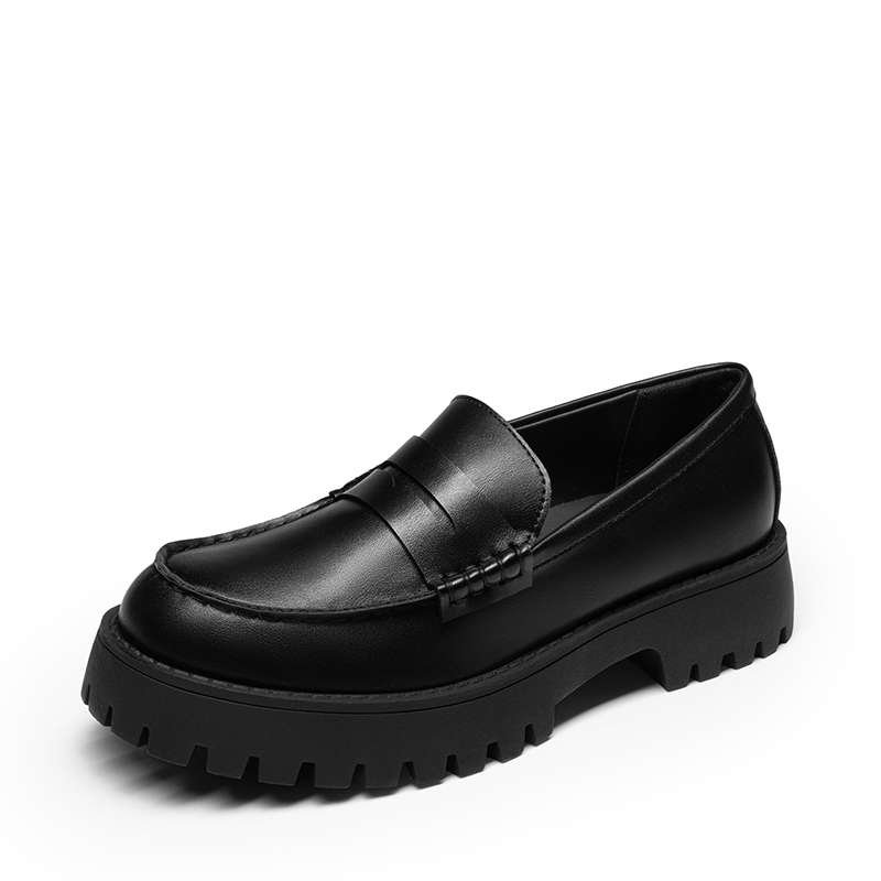 DREAM PAIRS Women's Chunky Platform Classic Loafer