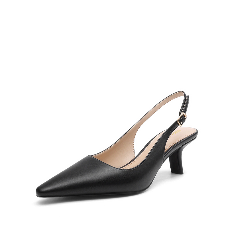 DREAM PAIRS Women's Pointed Toe Slingback Heels