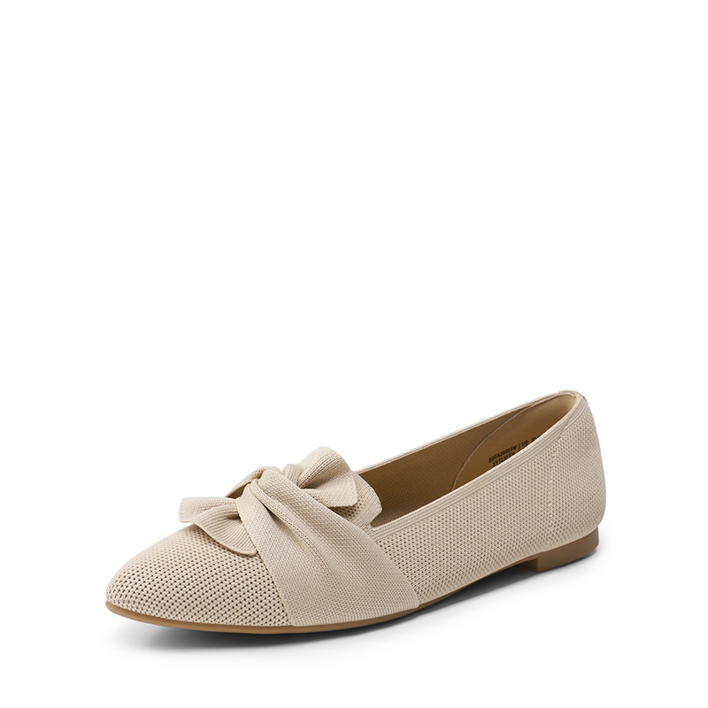 DREAM PAIRS Ascenelle Women s Foldable Bow Flats Knit Edition