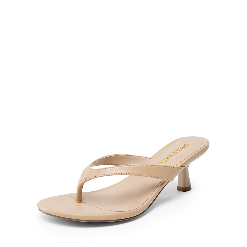 DREAM PAIRS Dreamy Women s Kitten Heel Thong Sandals