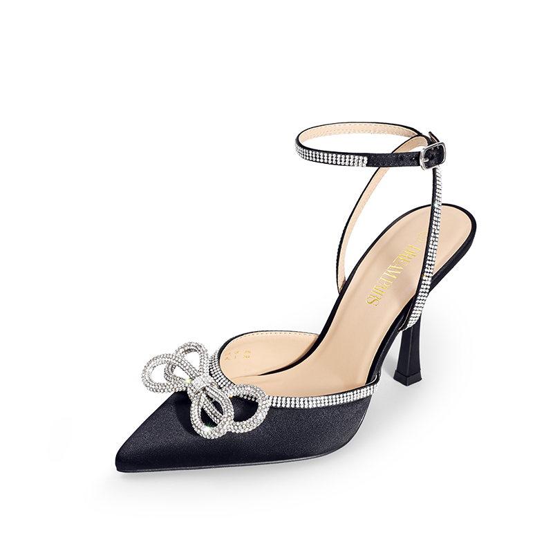 DREAM PAIRS Dreamy Destiny Stiletto Rhinestone Strap Pumps — view 1