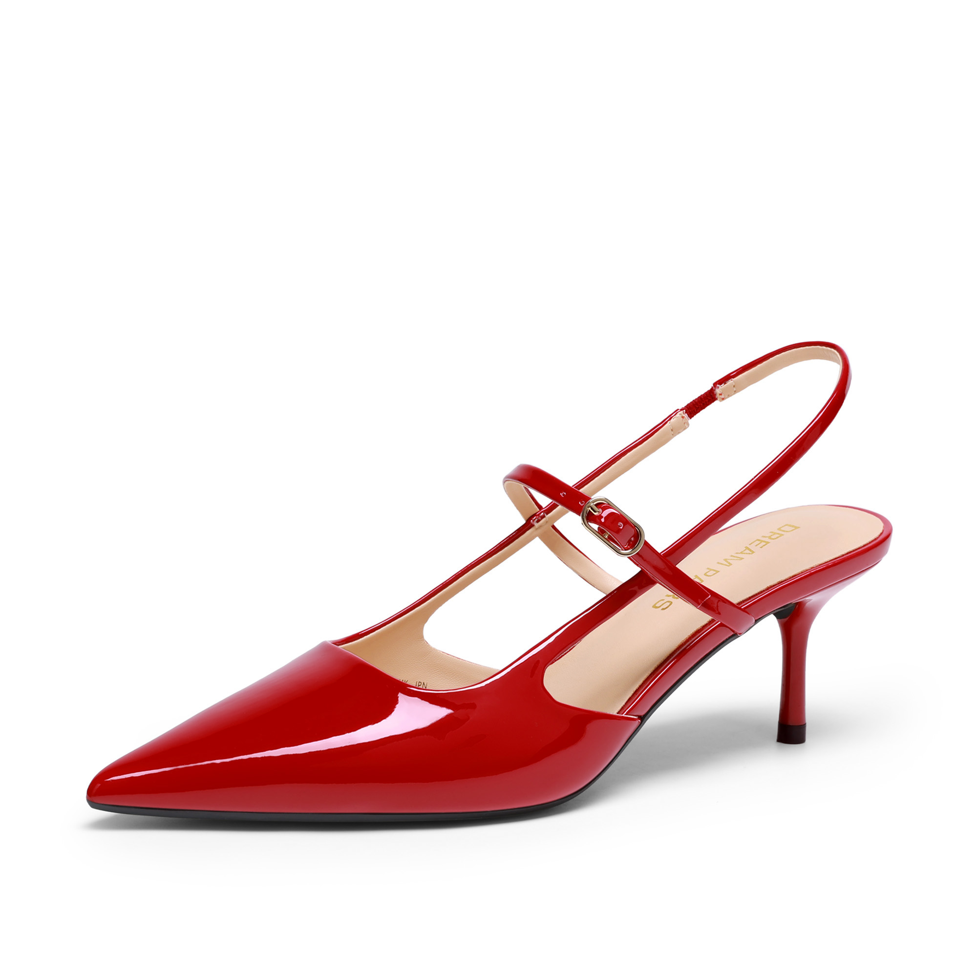 DREAM PAIRS Women's Pointed Toe Kitten Slingback Heels — view 3