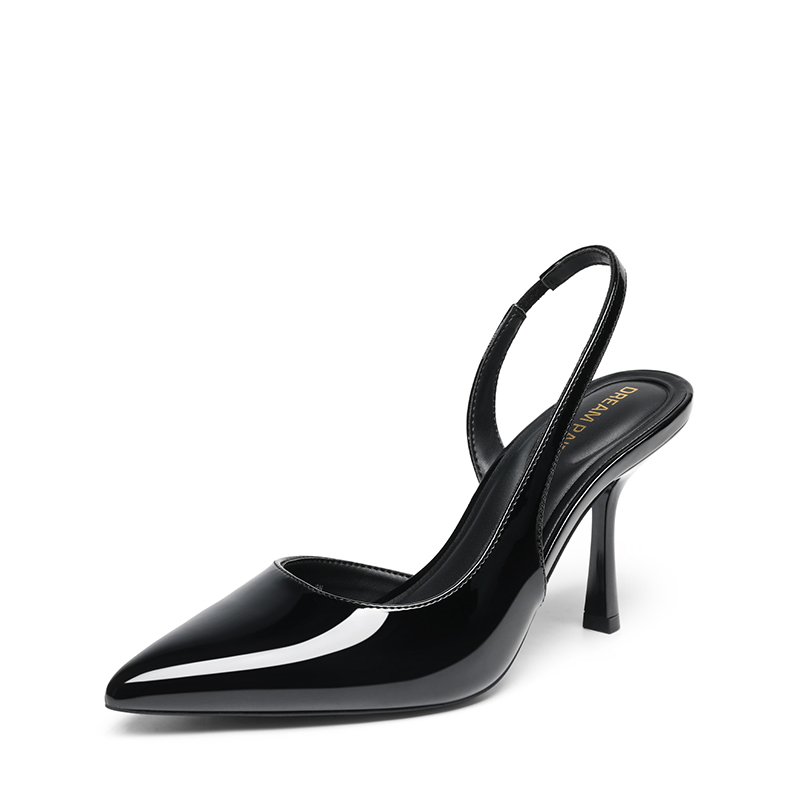 DREAM PAIRS Women   s D Orsay Pointed Toe Slingback Stiletto Heels — view 1