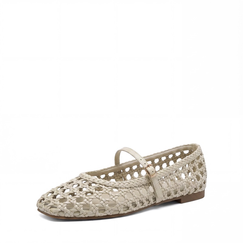 DREAM PAIRS Women s Woven Flats with Adjustable Strap — view 1
