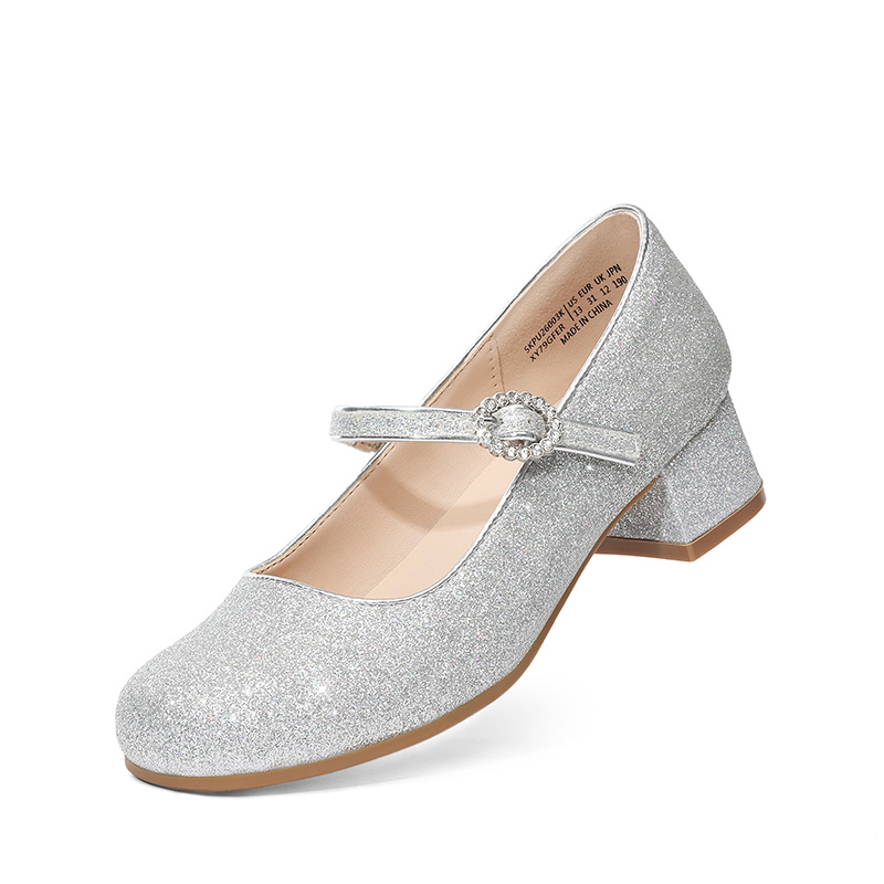 DREAM PAIRS Girls Square Toe Heels