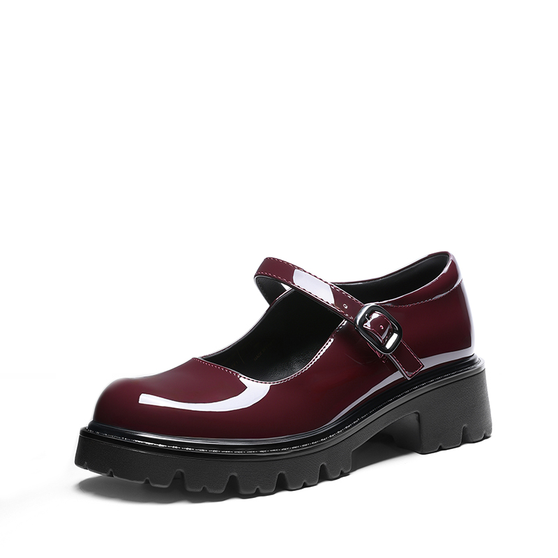 DREAM PAIRS Women   s Chunky Mary Jane Pumps with Padded Collar — view 1