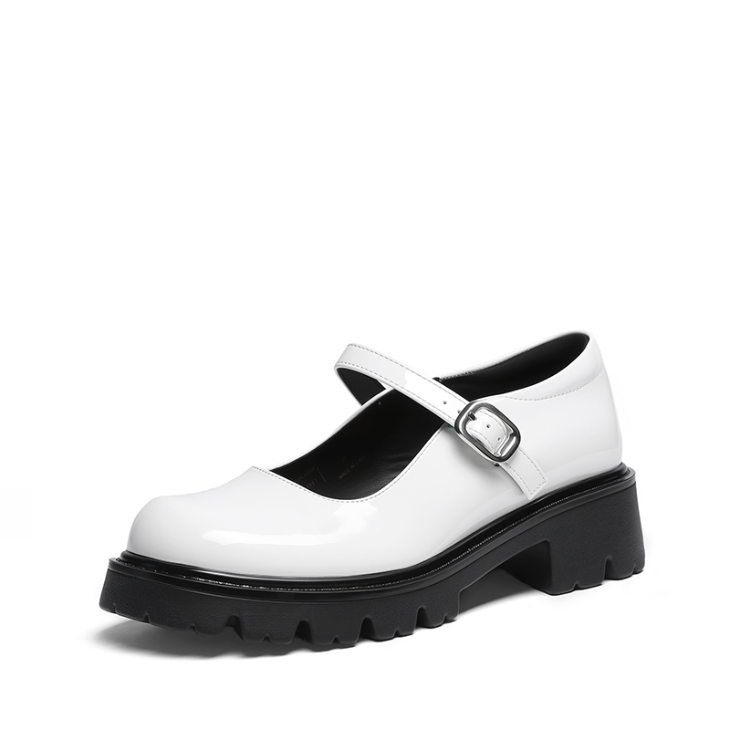 DREAM PAIRS Women   s Chunky Mary Jane Pumps with Padded Collar