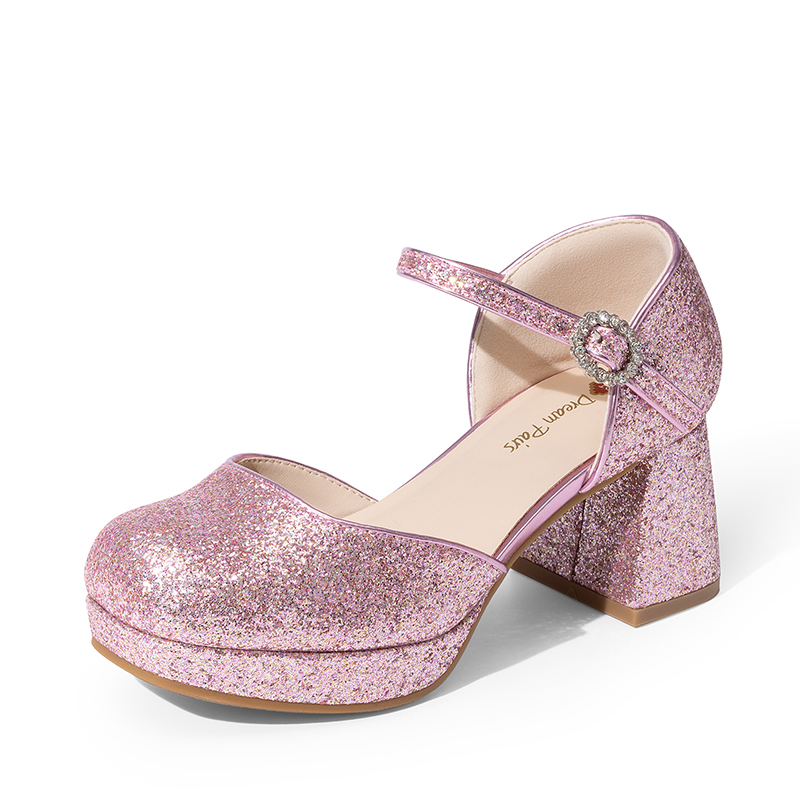 DREAM PAIRS Girls    Square Toe Adjustable Strap Dress Shoes