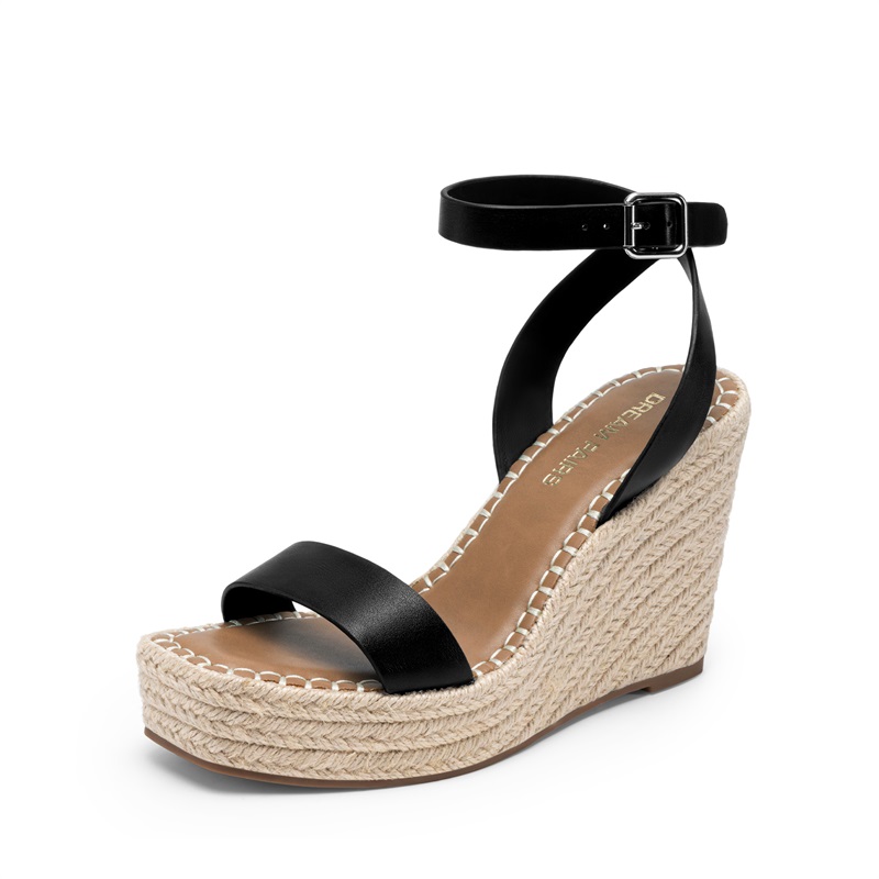 DREAM PAIRS Women   s Chic Wedge Heel Sandals — view 1