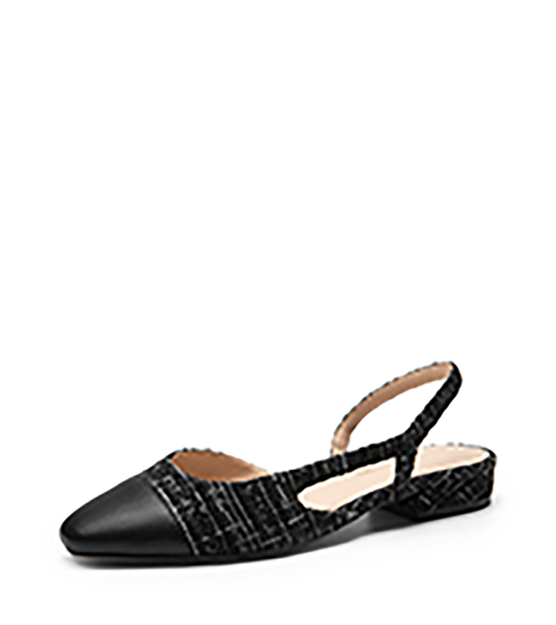 DREAM PAIRS Women   s Cap Toe Slingback Flats — view 1